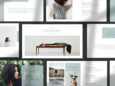 Catherine - Minimal Business Company branding business company concept creative diagram elegant fashion google slides keynote lookbook minimal modern multipurpose pitch deck portfolio powerpoint presentation purpose slides