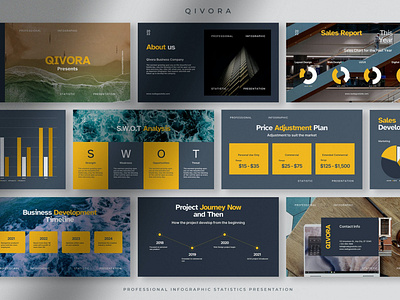 Qivora - Professional Infographic Statistic PPT