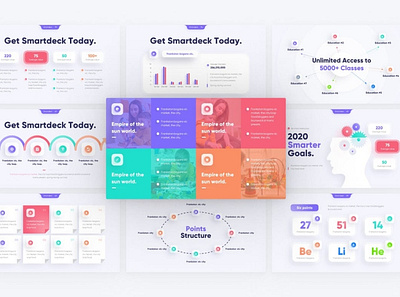 Smartdeck Education branding business clean colorful concept creative google slides illustration instagram keynote lookbook minimal modern powerpoint presentation presentation template simply minimalist smartdeck template web development