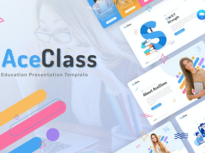 AceClass Education business clean colorful concept creative design education elegant google slides keynote learn minimal modern powerpoint presentation student teacher technology web design web development