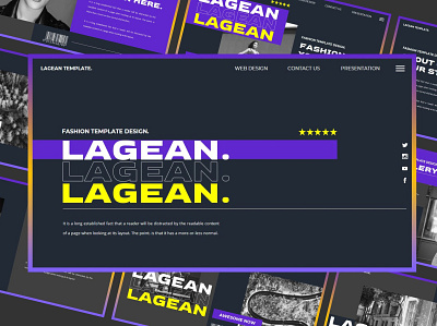 LAGEAN Google Slides Template banner branding brochure concept creative deck design google google slides illustration keynote multipurpose pitch pitch deck powerpoint presentation purpose shop slides template