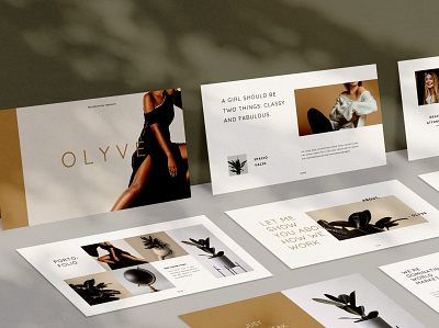 Olyve abstract branding brochure business catalog concept creative design google google slides illustration keynote minimal modern portfolio powerpoint presentation shop simple slides