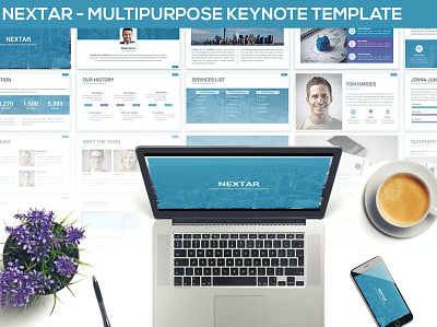 Nextar - Multipurpose abstract annual annual report branding clean concept creative design events illustration marketing minimal multipurpose powerpoint presnetation purpose simple vector web development web maintance