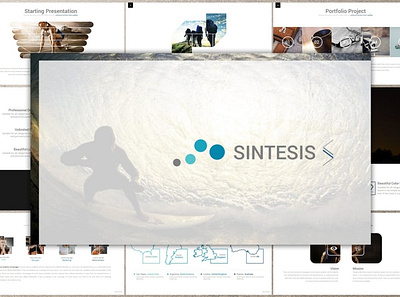 SINTESIS Template abstract annual annual report biz branding concept creative design finance google slides illustration investor keynote lookbook modern pitch pitch deck powerpoint presentation report