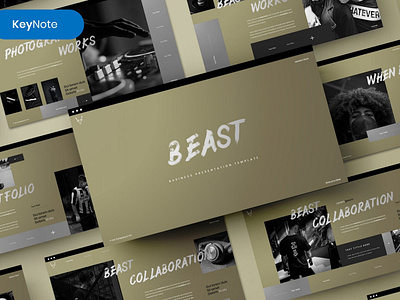 Beast - Business Template abstract branding business business template chart concept creative design google slides graph illustration keynote pitch deck powerpoint presentation template trend ui vector web development