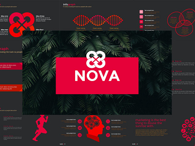 NOVA Powerpoint Template abstract annual report branding concept creative deck design google slides illustration keynote multipurpose pitch pitch deck powerpoint presentation purpose template vector web development web maintance