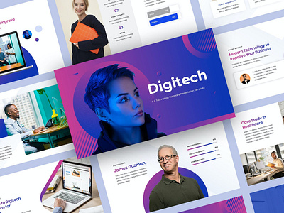 IT & Technology Slides Presentation abstract branding concept creative deck design google slides illustration it keynote multipurpose pitch pitch deck powerpoint presenation purpose slides technology web development web maintance