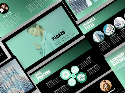 Picazo - Architecture GoogleSlides Template abstract branding building concept corporate creative design eco google slides illustration key keynote multipurpose pitch pitch deck portfolio powerpoint presentation slides template