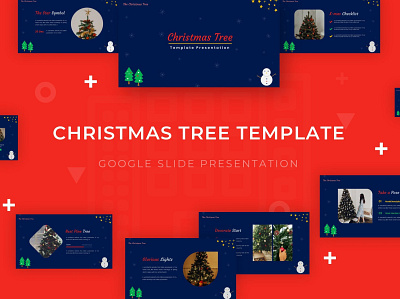 Christmas Tree - Google Slide Template abstract authentic branding christmas christmas tree concept creative design google illustration infographic keynote pitch deck powerpoint presentation slides template tree trend ui