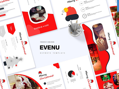 Evenue | Keynote Template abstract branding concept creative design gift graphic design greeting illustration infographic keynote merry christmas new year powerpoint season ui vector web development web maintance xmas