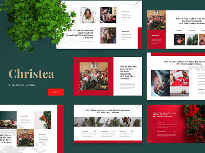 Christea - Christmas Powerpoint Presentation branding celebration christmas christmas powerpoint concept creative design family google slides graphic design illustration keynote merry pitch deck powerpoint powerpoint presentation promotion sale slides ui