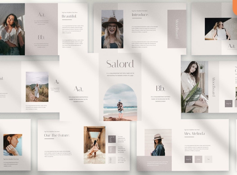 Salord - Minimal Presentation Template by SlideMaster on Dribbble