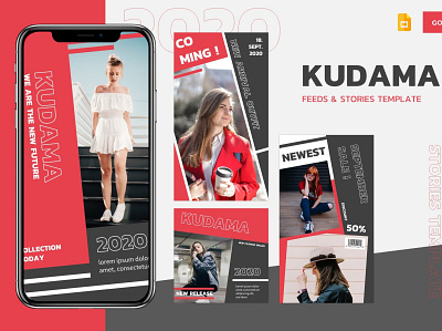 Instagram Feeds & Stories abstract branding concept creative design feeds furniture google slides graphic design illustration instagram feeds instagram template lookbook marketing pitch deck powerpoint promotion slides story vector