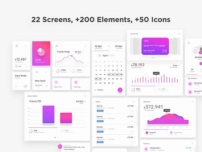 Violett Web UI Kit admin branding business charts concept creative data funds graphic design ios kit management money saas uiux ux wallet web web ui web ui kit