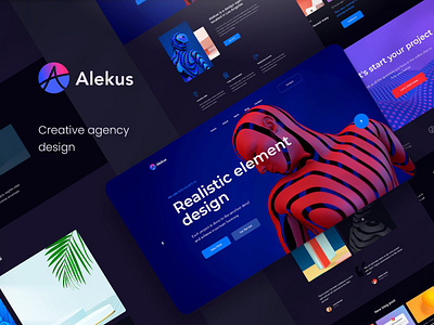 Alekus Creative Agency PSD Template