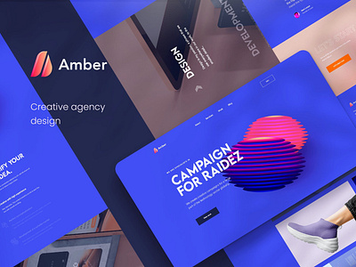 Amber Creative Agency Figma Template