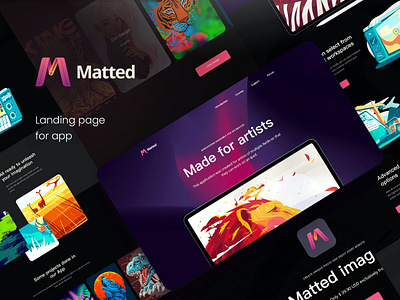 Matted - Apps Landing Pages PSD Template