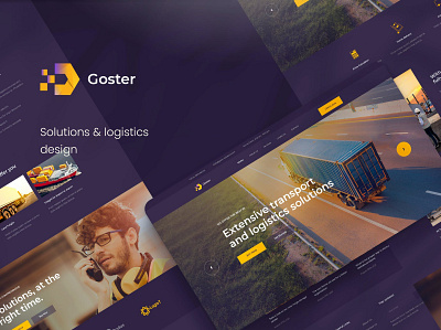 Goster - Solutions PSD Template abstract agency apps landing branding concept creative creative psd customizable dark design home homepages html illustration landing template modern psd template solutions ui webapp