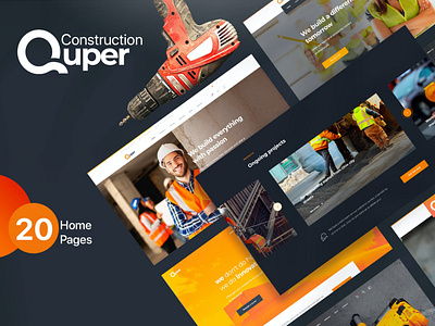 Quper - Construction PSD Template