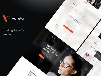 Varela Landing Page Webinar PSD Template