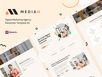 Median - Digital Marketing Agency Elementor Template Kit