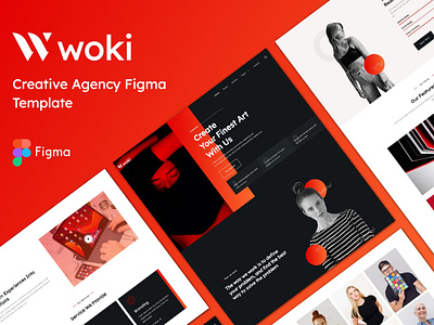 Woki - Creative & Digital Agency Figma Template