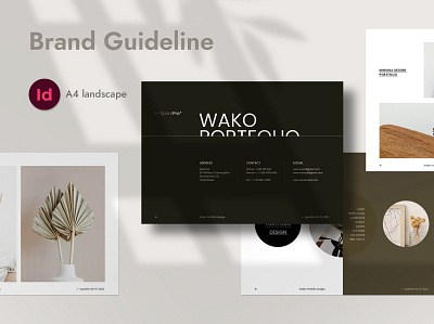 Wako Portfolio Template abstract branding brochure concept corporate creative design google slides graphic design illustration keynote multipurpose multipurpose template photography pitch deck powerpoint ui web design web development website