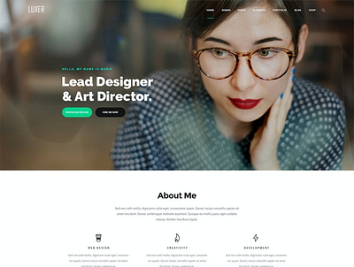 Luxer - Creative Multi-Purpose PSD Template agency branding business company corporate creative design designposter digital googleslide graphic design illustration keynote organization powerpoint pptx presentation project startup studio