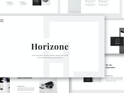 Horizone Branding Guidelines Google Slides brand identity branding branding guidelines brochure corporate creative design google slides guidelines illustration keynote multipurpose multipurpose template pitch deck powerpoint presentation presentation template web design web development website