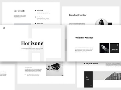 Horizone Branding Guidelines Google Slides brand identity branding branding guidelines brochure corporate creative design google slides guidelines illustration keynote multipurpose multipurpose template pitch deck powerpoint presentation presentation template web design web development website