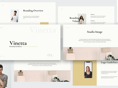 Vinetta Brand Guidelines Template brand identity branding branding guidelines brochure corporate creative design google slides guidelines illustration keynote multipurpose multipurpose template pitch deck powerpoint presentation presentation template web design web development website