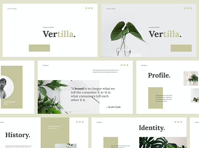 Vertilla - Brand Guideline Powerpoint Template brand guideline brand identity branding brochure corporate creative design google slides guideline illustration keynote multipurpose multipurpose template pitch deck powerpoint presentation presentation template web design web development website