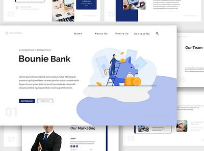 Bounie Company Profile Powerpoint Template brand guideline brand identity branding brochure concept corporate creative design google slides guideline illustration keynote multipurpose multipurpose template powerpoint presentation presentation template web design web development website