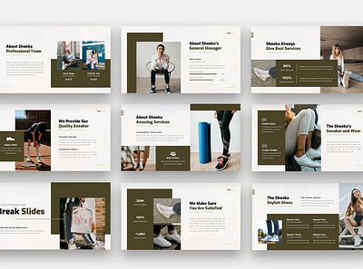 Shoeka - Sneaker & Wear Powerpoint brand identity brochure corporate creative design google slides illustration keynote multipurpose multipurpose template pitch deck powerpoint presentation presentation template shoes sneakers v web design web development website