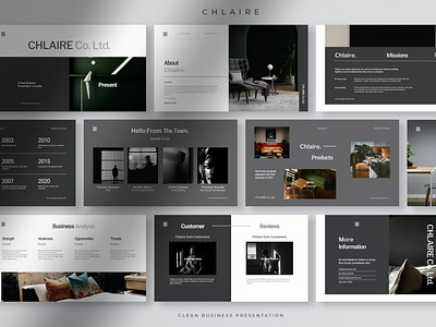 FREE Chlaire - Clean Business Profile Presentation