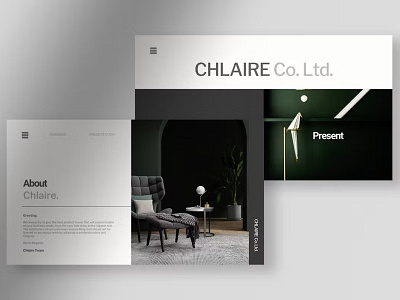 FREE Chlaire - Clean Business Profile Presentation