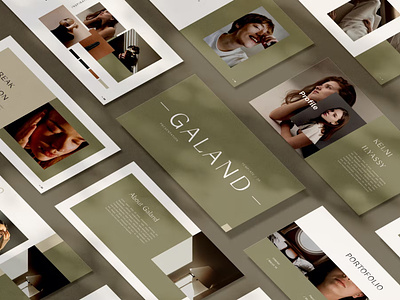 Galand Keynote abstract agency branding business concept creative design ebook fashion graphic design illustration layout minimalist moodboard motion graphics photobook pitchdeck powerpoint ui vector