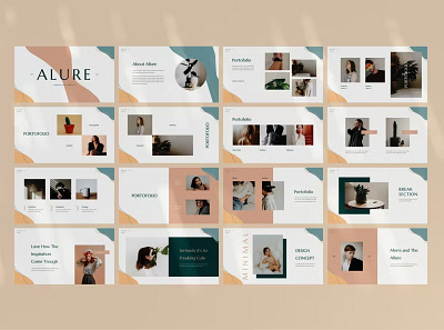 Allure Keynote abstract agency branding catalog company concept creative design ebook fashion graphic design illustration minimalist moodboard photobook powerpoint proposal style ui vector