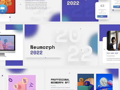 Neumorph - NFT Keynote Template abstract bitcoin blockchain branding collectibles concept creative crypto cryptocurrency design fungible graphic design illustration metaverse motion graphics neumorph nft powerpoint transaction ui