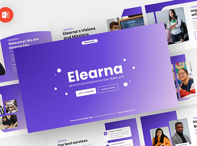 Elearna - Education Powerpoint Template annual business clean corporate download google slides keynote pitch pitch deck powerpoint powerpoint template pptx presentation presentation template project report slidemaster slides template web