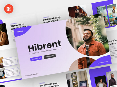 Hibrent - Marketing Powerpoint Template annual business clean corporate download google slides keynote pitch pitch deck powerpoint powerpoint template pptx presentation presentation template project report slidemaster slides template web