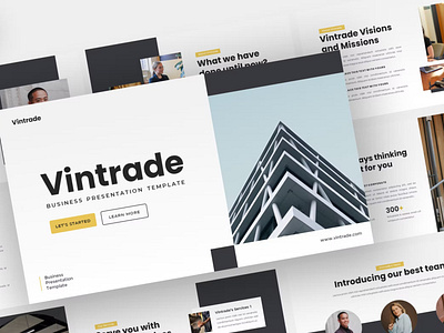 Vintrade - Business Powerpoint Template annual business clean corporate download google slides keynote pitch pitch deck powerpoint powerpoint template pptx presentation presentation template project report slidemaster slides template web