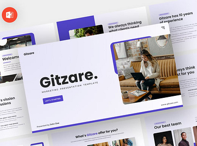 Gitzare - Marketing Powerpoint Template annual business clean corporate creative download google slides keynote pitch pitch deck powerpoint powerpoint template pptx presentation presentation template project report slidemaster slides template