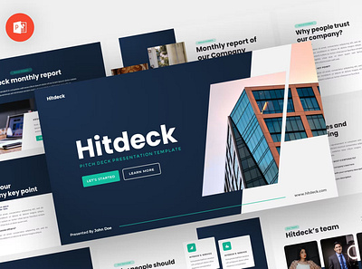 Hitdeck - Pitch Deck Powerpoint Template annual business clean corporate creative download google slides keynote pitch pitch deck powerpoint powerpoint template pptx presentation presentation template project report slidemaster slides template