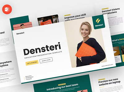 Densteri - Education Powerpoint Template annual business clean corporate creative download google slides keynote pitch pitch deck powerpoint powerpoint template pptx presentation presentation template project report slidemaster slides template