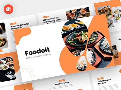 Foodelt - Food Powerpoint Template annual business clean corporate creative download google slides keynote pitch pitch deck powerpoint powerpoint template pptx presentation presentation template project report slidemaster slides template