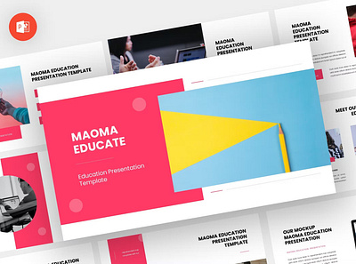 Maoma - Educate Powerpoint Template annual business clean corporate download google slides keynote pitch pitch deck powerpoint powerpoint template pptx presentation presentation template project report slidemaster slides template web
