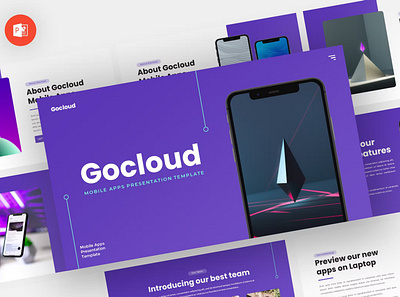 Gocloud - Mobile App Powerpoint Template annual business clean corporate download google slides keynote pitch pitch deck powerpoint powerpoint template pptx presentation presentation template project report slidemaster slides template web