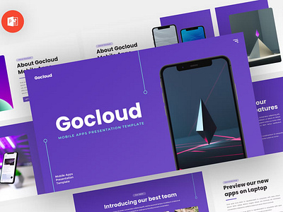 Gocloud - Mobile App Powerpoint Template