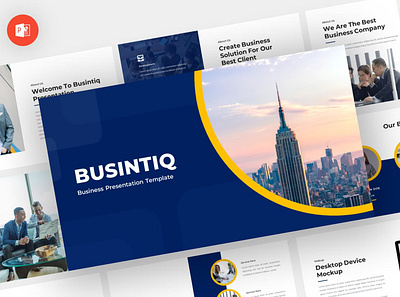 Busintiq - Business Powerpoint Template annual business clean corporate download google slides keynote pitch pitch deck powerpoint powerpoint template presentation presentation template project report slidemaster slides template v web